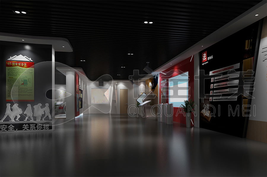  青少年法治教育展館，法治文化教育基地設(shè)備，法院法治示范基地設(shè)計平面圖，普法科普教育，高科技法治教育
