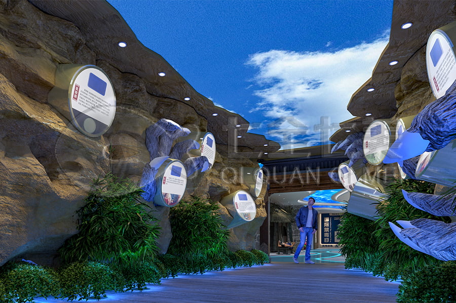 禁毒宣傳基地效果圖設(shè)計，聲光電禁毒展廳方案設(shè)計，禁毒防艾教育展館施工單位