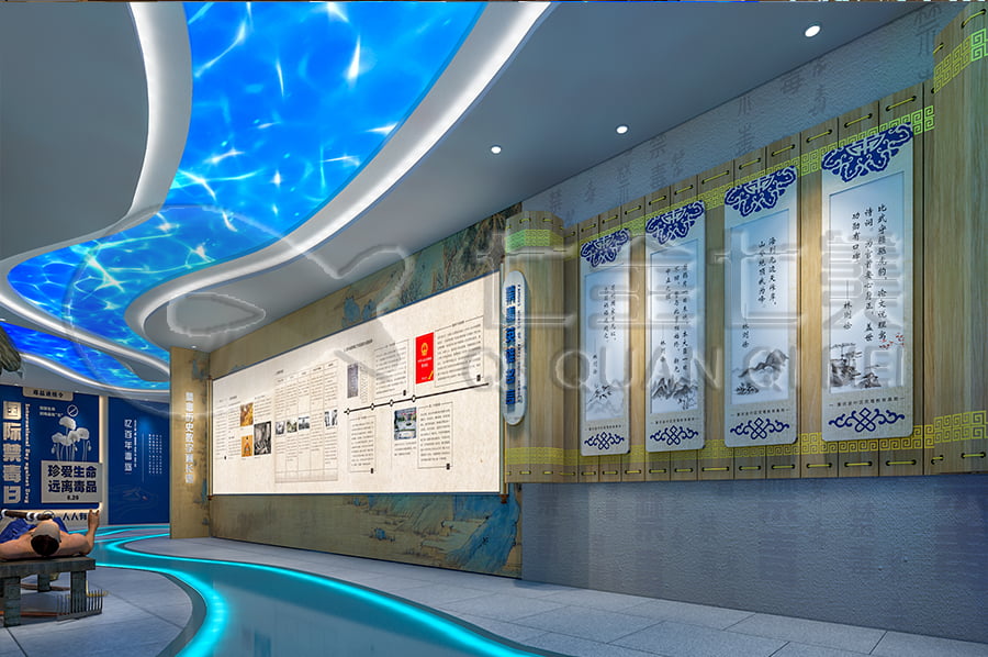 禁毒展廳設(shè)計(jì)布局, 沉浸式禁毒警示示范基地, 禁毒防艾主題基地產(chǎn)品