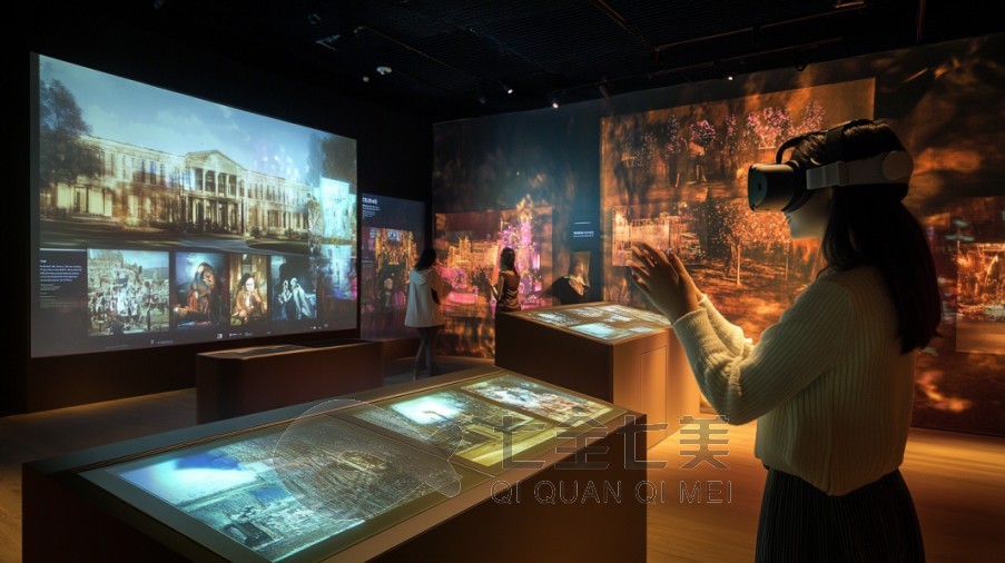 防城港大學校史館展廳，校史館設計案例，校史館內(nèi)容設計，校史館設計公司，校史館設計效果圖